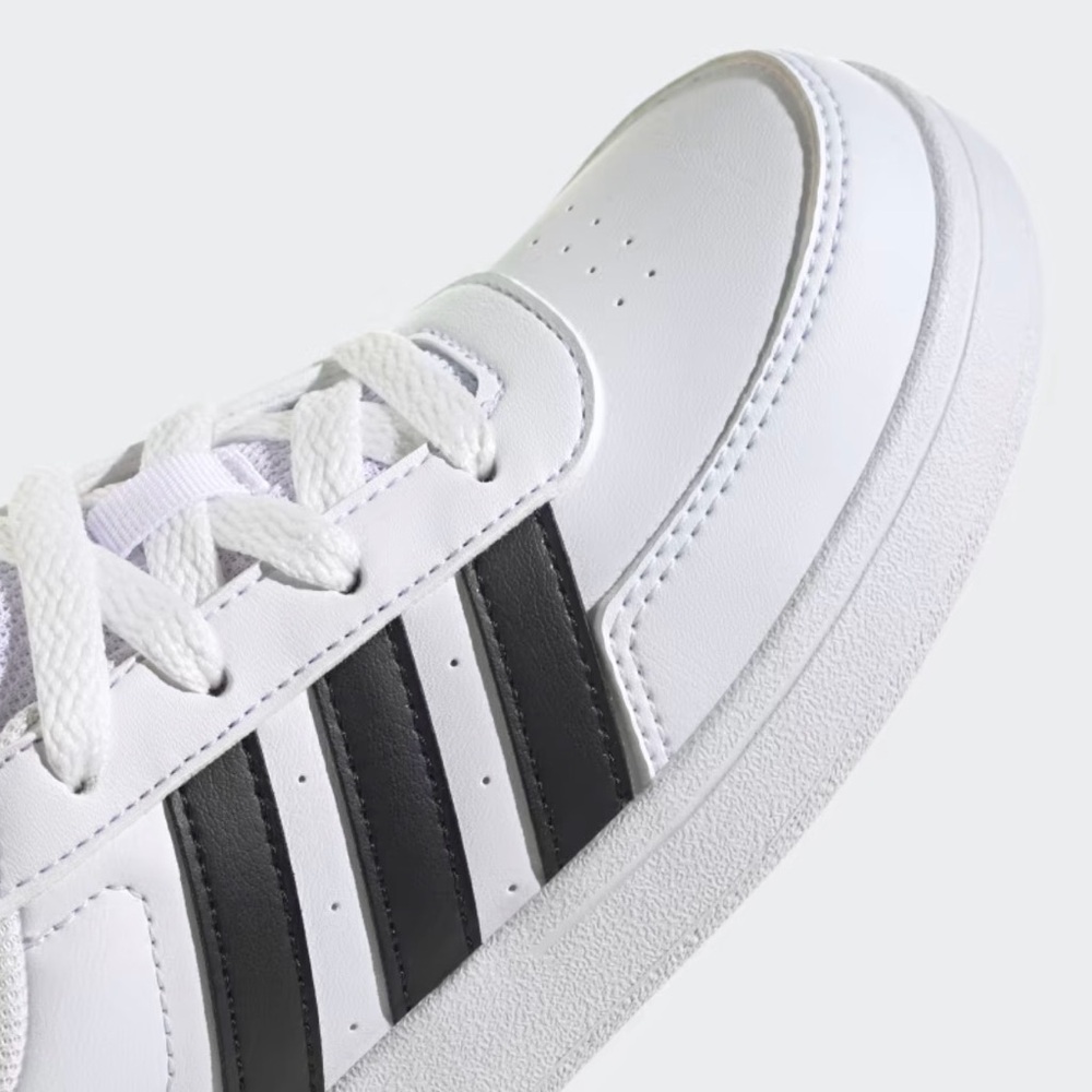 NIB [Adidas] Breaknet 2.0 Tennis Shoes Casual Sneakers White/Black Youth 5 / W 6 - Picture 4 of 13